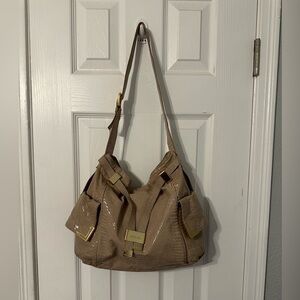 Micahel Kors Beverly Satchel Gold